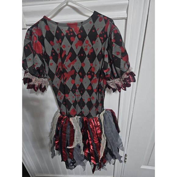 Girls Vintage Circus Clown Halloween Costume Spirit Child Size Medium 8-10 NEW - Picture 4 of 11